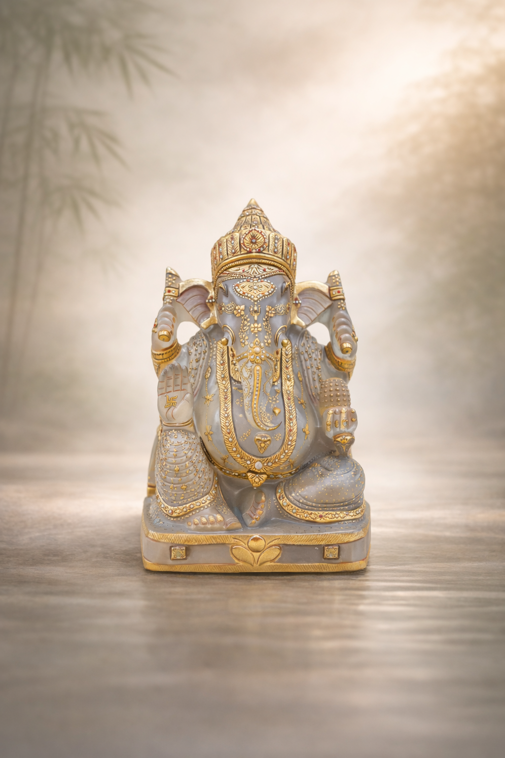 Crystal Quartz Ganesha | 25 Inch