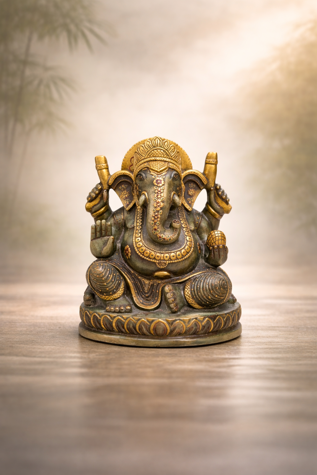 Green Aventurine Ganesha | 16 Inch