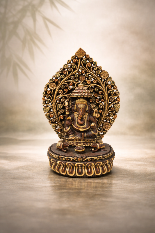 Natural Ruby / Manak Ganesha | 22 Inch