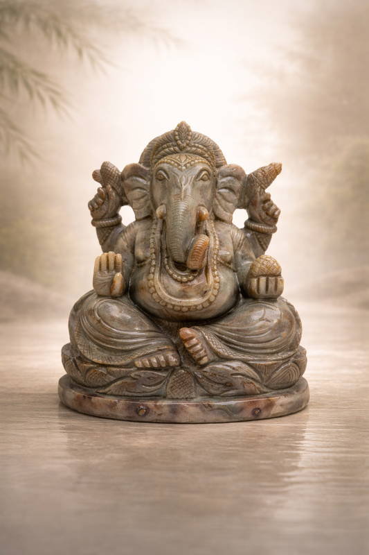 Gemstone Lord Ganesha unpainted