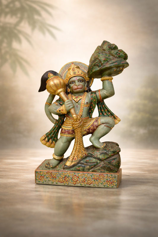 Gemstone Lord Hanuman ji Deity